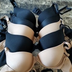 5 push up bras 34D